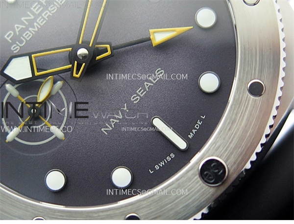 Panerai VS공장 파네라이 PAM1323 그레이다이얼 블랙러버스트랩 PAM1323 Y GMT VSF 1_1 Best Edition Dark Gray Dial on Black Rubber Strap P9011 레플리카 6번 이미지 - 시계 | 세미샵 레플리카 사이트