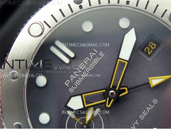 Panerai VS공장 파네라이 PAM1323 그레이다이얼 블랙러버스트랩 PAM1323 Y GMT VSF 1_1 Best Edition Dark Gray Dial on Black Rubber Strap P9011 레플리카 8번 이미지 - 시계 | 세미샵 레플리카 사이트