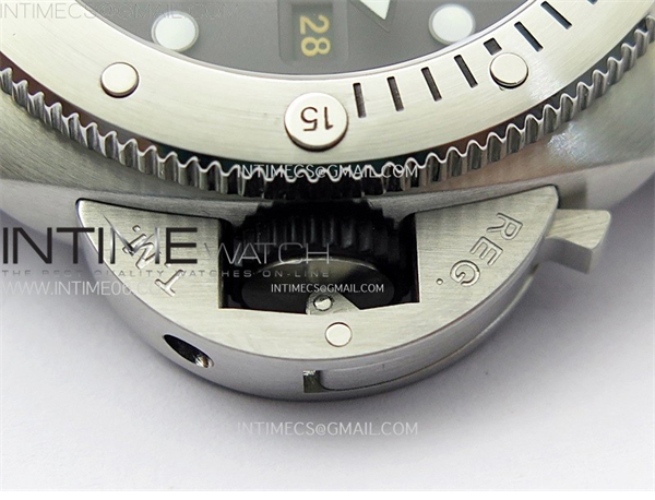 Panerai VS공장 파네라이 PAM1323 그레이다이얼 블랙러버스트랩 PAM1323 Y GMT VSF 1_1 Best Edition Dark Gray Dial on Black Rubber Strap P9011 레플리카 9번 이미지 - 시계 | 세미샵 레플리카 사이트