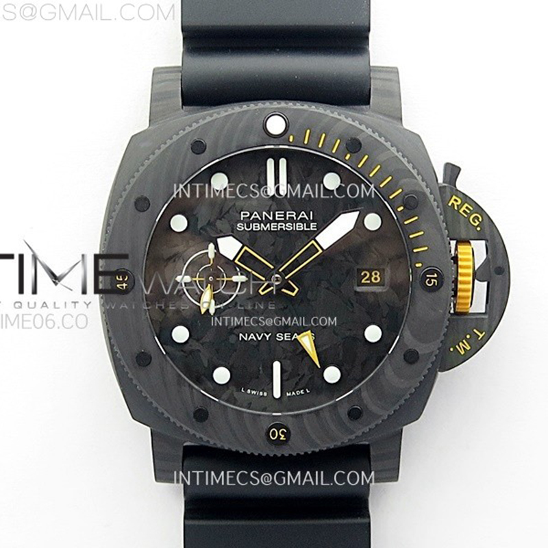 Panerai VS공장 파네라이 PAM1324 카보테크 카본다이얼 러버스트랩 PAM1324 Carbotech 44mm GMT VSF 1_1 Best Edition Carbon Dial on Black Rubber Strap P.9011 레플리카 1번 이미지 - 시계 | 세미샵 레플리카 사이트