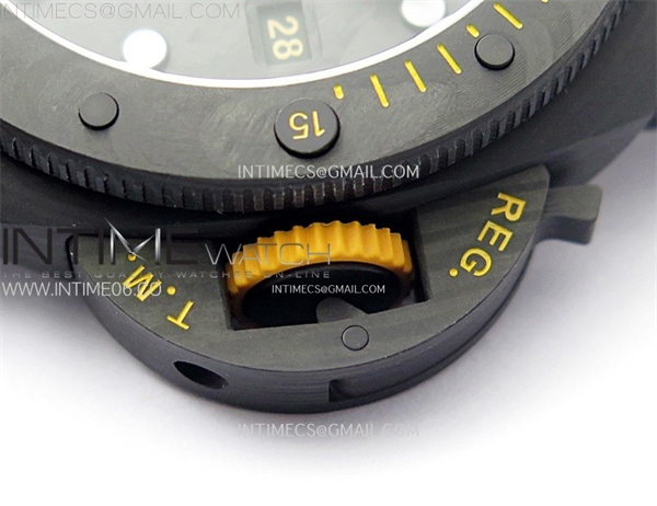 Panerai VS공장 파네라이 PAM1324 카보테크 카본다이얼 러버스트랩 PAM1324 Carbotech 44mm GMT VSF 1_1 Best Edition Carbon Dial on Black Rubber Strap P.9011 레플리카 9번 이미지 - 시계 | 세미샵 레플리카 사이트