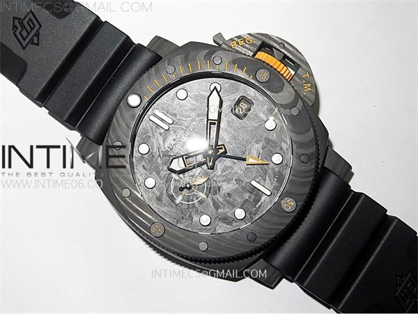 Panerai VS공장 파네라이 PAM1324 카보테크 카본다이얼 러버스트랩 PAM1324 Carbotech 44mm GMT VSF 1_1 Best Edition Carbon Dial on Black Rubber Strap P.9011 레플리카 10번 이미지 - 시계 | 세미샵 레플리카 사이트