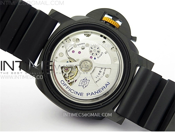 Panerai VS공장 파네라이 PAM1324 카보테크 카본다이얼 러버스트랩 PAM1324 Carbotech 44mm GMT VSF 1_1 Best Edition Carbon Dial on Black Rubber Strap P.9011 레플리카 21번 이미지 - 시계 | 세미샵 레플리카 사이트