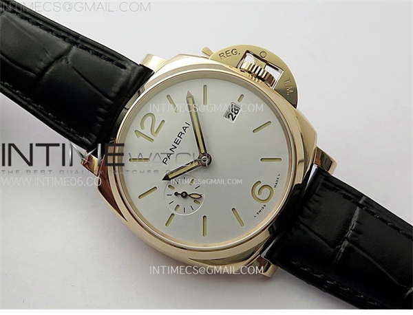 Panerai VS공장 파네라이 PAM1336 화이트다이얼 블랙버러스트랩 PAM1336 Y RG VSF 1_1 Best Edition White Dial on Black Leather Strap Asian P900 레플리카 2번 이미지 - 시계 | 세미샵 레플리카 사이트