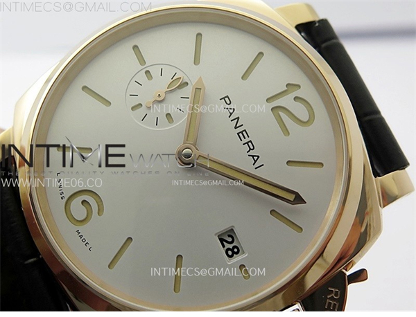 Panerai VS공장 파네라이 PAM1336 화이트다이얼 블랙버러스트랩 PAM1336 Y RG VSF 1_1 Best Edition White Dial on Black Leather Strap Asian P900 레플리카 4번 이미지 - 시계 | 세미샵 레플리카 사이트