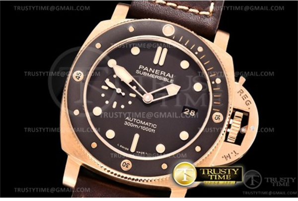 Panerai VS공장 파네라이 PAM968 브론조 브라운다이얼 가죽스트랩 PAM 968 Submersible Bronzo 47mm BR_LE Brn VSF Mod 9010 레플리카 30번 이미지 - 시계 | 세미샵 레플리카 사이트