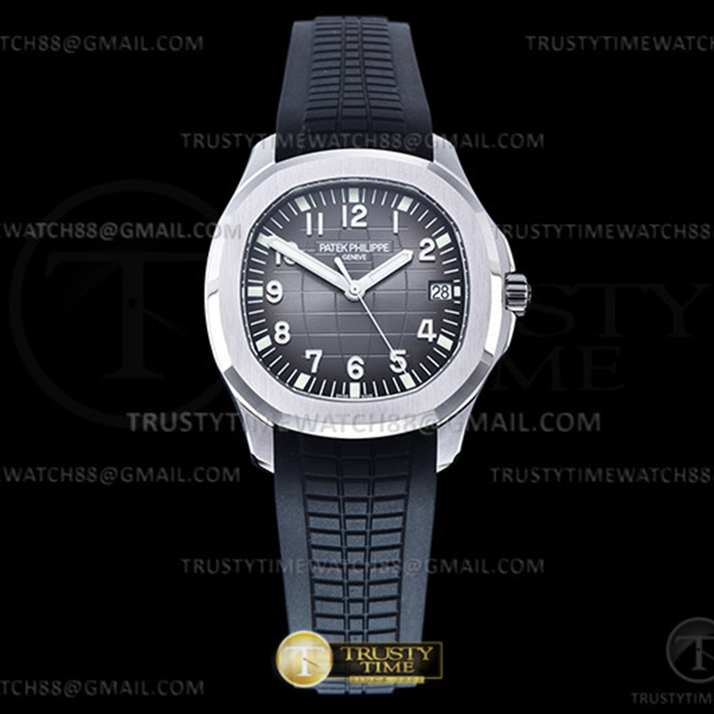Patek Philippe 3K공장 아쿠아넛 그레이다이얼 러버스트랩 Aquanaut Ref.5167 SS_RU Grey_Num 3KF V3 A330 레플리카 1번 이미지 - 시계 | 세미샵 레플리카 사이트