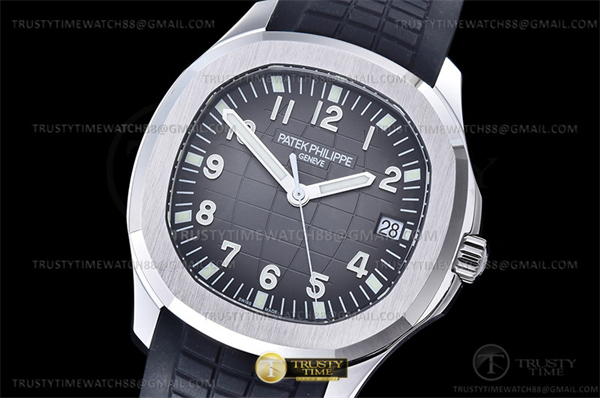 Patek Philippe 3K공장 아쿠아넛 그레이다이얼 러버스트랩 Aquanaut Ref.5167 SS_RU Grey_Num 3KF V3 A330 레플리카 2번 이미지 - 시계 | 세미샵 레플리카 사이트