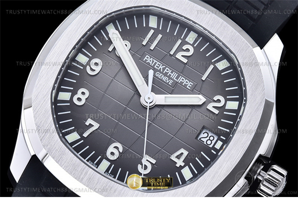 Patek Philippe 3K공장 아쿠아넛 그레이다이얼 러버스트랩 Aquanaut Ref.5167 SS_RU Grey_Num 3KF V3 A330 레플리카 4번 이미지 - 시계 | 세미샵 레플리카 사이트