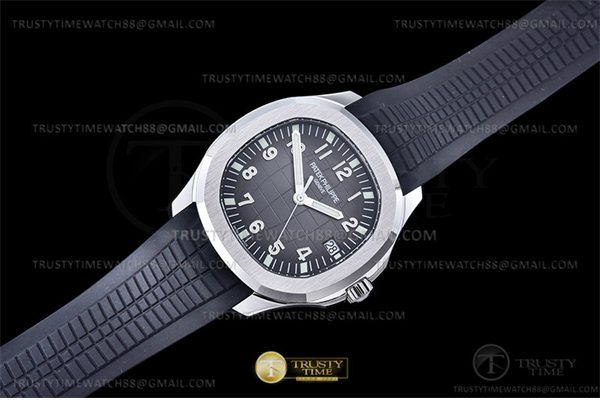 Patek Philippe 3K공장 아쿠아넛 그레이다이얼 러버스트랩 Aquanaut Ref.5167 SS_RU Grey_Num 3KF V3 A330 레플리카 5번 이미지 - 시계 | 세미샵 레플리카 사이트