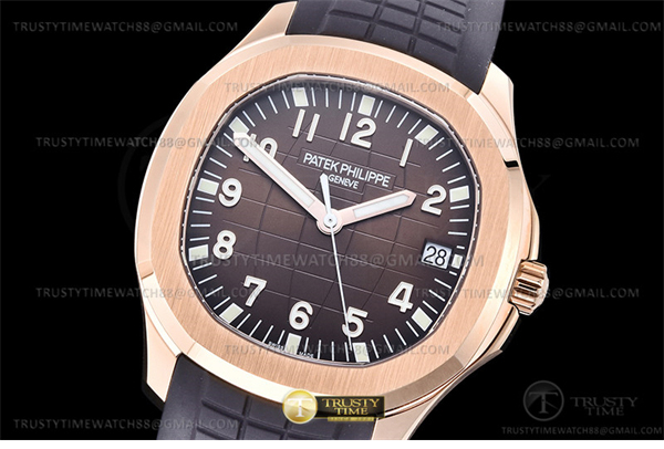Patek Philippe 3K공장 아쿠아넛 로즈골드금통 브라운다이얼 러버스트랩 Aquanaut Ref.5167 RG_RU Brown_Num 3KF V3 A330 레플리카 2번 이미지 - 시계 | 세미샵 레플리카 사이트