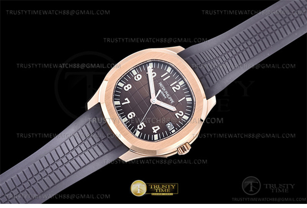 Patek Philippe 3K공장 아쿠아넛 로즈골드금통 브라운다이얼 러버스트랩 Aquanaut Ref.5167 RG_RU Brown_Num 3KF V3 A330 레플리카 4번 이미지 - 시계 | 세미샵 레플리카 사이트
