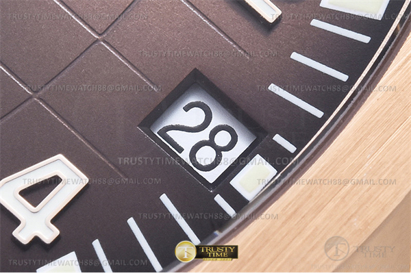 Patek Philippe 3K공장 아쿠아넛 로즈골드금통 브라운다이얼 러버스트랩 Aquanaut Ref.5167 RG_RU Brown_Num 3KF V3 A330 레플리카 8번 이미지 - 시계 | 세미샵 레플리카 사이트