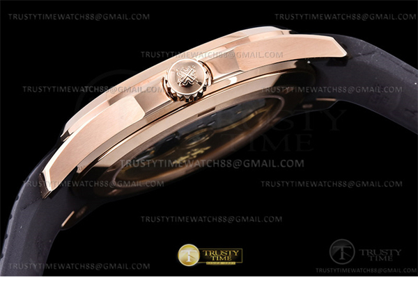 Patek Philippe 3K공장 아쿠아넛 로즈골드금통 브라운다이얼 러버스트랩 Aquanaut Ref.5167 RG_RU Brown_Num 3KF V3 A330 레플리카 13번 이미지 - 시계 | 세미샵 레플리카 사이트