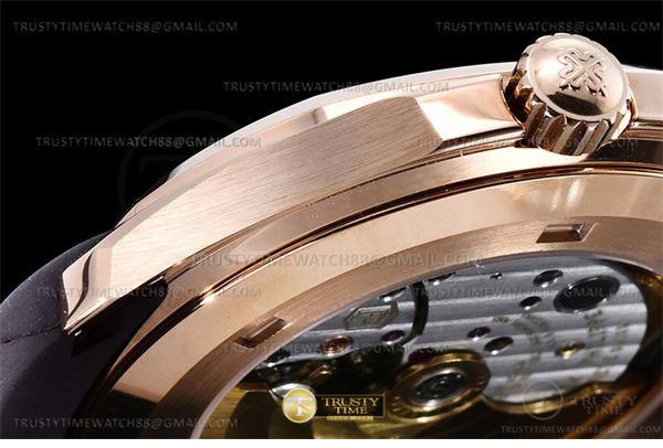 Patek Philippe 3K공장 아쿠아넛 로즈골드금통 브라운다이얼 러버스트랩 Aquanaut Ref.5167 RG_RU Brown_Num 3KF V3 A330 레플리카 16번 이미지 - 시계 | 세미샵 레플리카 사이트