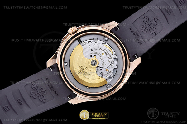 Patek Philippe 3K공장 아쿠아넛 로즈골드금통 브라운다이얼 러버스트랩 Aquanaut Ref.5167 RG_RU Brown_Num 3KF V3 A330 레플리카 18번 이미지 - 시계 | 세미샵 레플리카 사이트