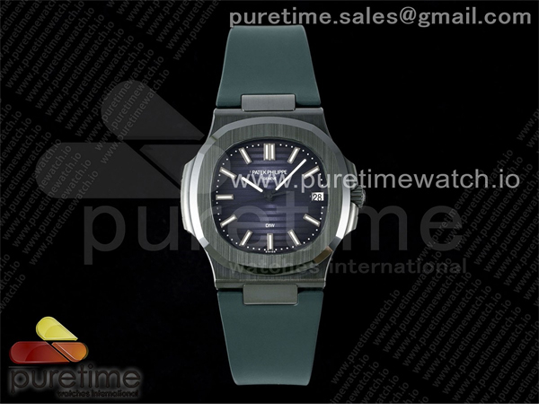 Patek Philippe AMG공장 파텍필립 노틸러스 5711 그린풀세라믹 블루다이얼 그린러버스트랩 AET Nautilus 5711 Green Ceramic AMGF Best Edition Blue Dial on Green Rubber Strap MIYOTA 9015 레플리카 6번 이미지 - 시계 | 세미샵 레플리카 사이트