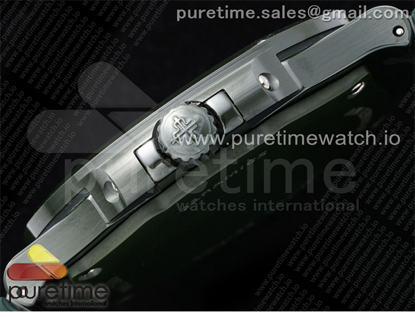 Patek Philippe AMG공장 파텍필립 노틸러스 5711 그린풀세라믹 블루다이얼 그린러버스트랩 AET Nautilus 5711 Green Ceramic AMGF Best Edition Blue Dial on Green Rubber Strap MIYOTA 9015 레플리카 8번 이미지 - 시계 | 세미샵 레플리카 사이트