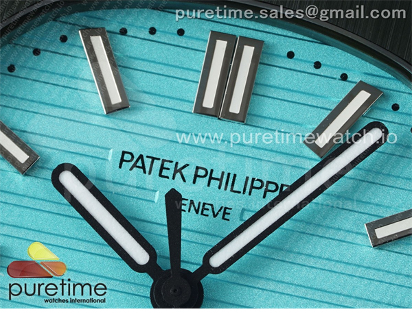 Patek Philippe AMG공장 파텍필립 노틸러스 5711 그린풀세라믹 티파니블루다이얼 그린러버스트랩 AET Nautilus 5711 Green Ceramic AMGF Best Edition Tiffany Blue Dial on Green Rubber Strap MIYOTA 9015 레플리카 4번 이미지 - 시계 | 세미샵 레플리카 사이트