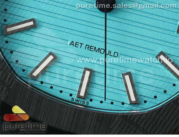 Patek Philippe AMG공장 파텍필립 노틸러스 5711 그린풀세라믹 티파니블루다이얼 그린러버스트랩 AET Nautilus 5711 Green Ceramic AMGF Best Edition Tiffany Blue Dial on Green Rubber Strap MIYOTA 9015 레플리카 5번 이미지 - 시계 | 세미샵 레플리카 사이트