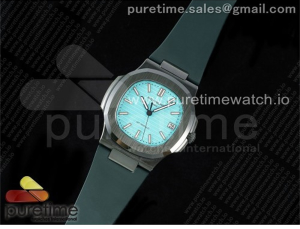Patek Philippe AMG공장 파텍필립 노틸러스 5711 그린풀세라믹 티파니블루다이얼 그린러버스트랩 AET Nautilus 5711 Green Ceramic AMGF Best Edition Tiffany Blue Dial on Green Rubber Strap MIYOTA 9015 레플리카 30번 이미지 - 시계 | 세미샵 레플리카 사이트