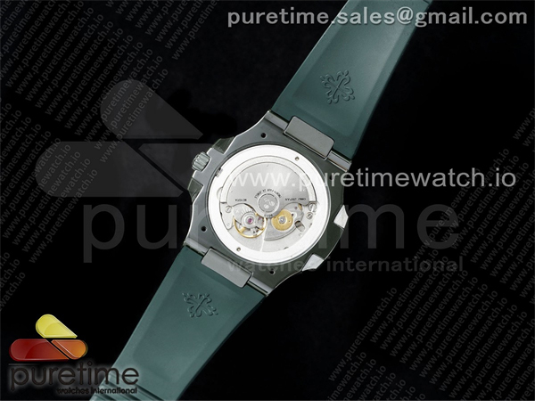Patek Philippe AMG공장 파텍필립 노틸러스 5711 그린풀세라믹 퍼플그라데이션다이얼 그린러버스트랩 AET Nautilus 5711 Green Ceramic AMGF Best Edition Purple_Pink Dial on Green Rubber Strap MIYOTA 9015 레플리카 14번 이미지 - 시계 | 세미샵 레플리카 사이트