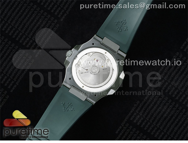 Patek Philippe AMG공장 파텍필립 노틸러스 5711 그린풀세라믹 퍼플그라데이션다이얼 그린러버스트랩 AET Nautilus 5711 Green Ceramic AMGF Best Edition Purple_Pink Dial on Green Rubber Strap MIYOTA 9015 레플리카 15번 이미지 - 시계 | 세미샵 레플리카 사이트
