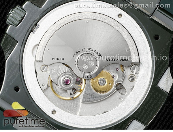 Patek Philippe AMG공장 파텍필립 노틸러스 5711 그린풀세라믹 퍼플그라데이션다이얼 그린러버스트랩 AET Nautilus 5711 Green Ceramic AMGF Best Edition Purple_Pink Dial on Green Rubber Strap MIYOTA 9015 레플리카 16번 이미지 - 시계 | 세미샵 레플리카 사이트