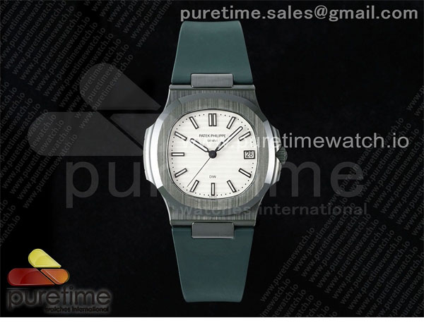 Patek Philippe AMG공장 파텍필립 노틸러스 5711 그린풀세라믹 화이트다이얼 그린러버스트랩 AET Nautilus 5711 Green Ceramic AMGF Best Edition White Dial on Green Rubber Strap MIYOTA 9015 레플리카 7번 이미지 - 시계 | 세미샵 레플리카 사이트