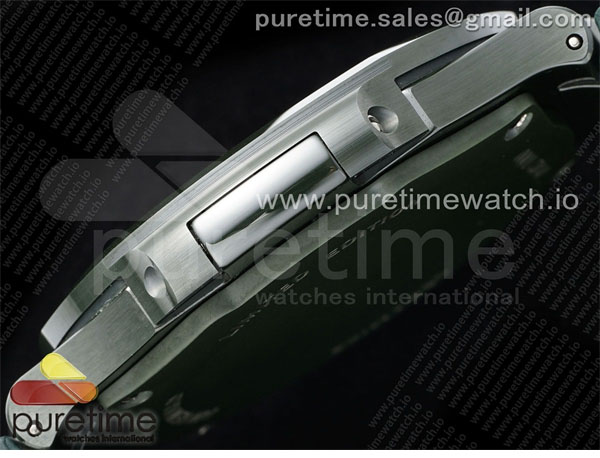 Patek Philippe AMG공장 파텍필립 노틸러스 5711 그린풀세라믹 화이트다이얼 그린러버스트랩 AET Nautilus 5711 Green Ceramic AMGF Best Edition White Dial on Green Rubber Strap MIYOTA 9015 레플리카 10번 이미지 - 시계 | 세미샵 레플리카 사이트