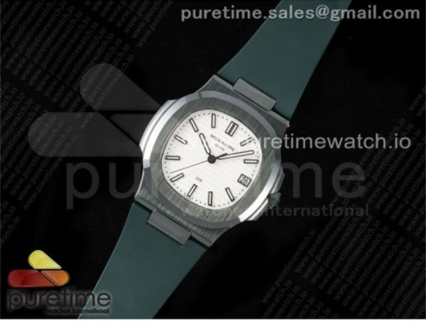 Patek Philippe AMG공장 파텍필립 노틸러스 5711 그린풀세라믹 화이트다이얼 그린러버스트랩 AET Nautilus 5711 Green Ceramic AMGF Best Edition White Dial on Green Rubber Strap MIYOTA 9015 레플리카 32번 이미지 - 시계 | 세미샵 레플리카 사이트