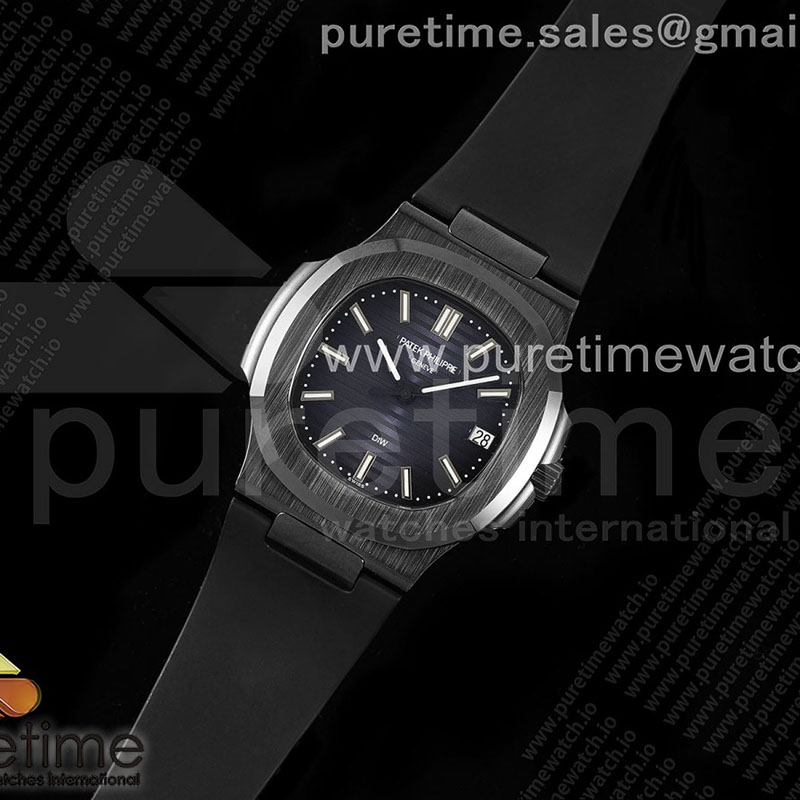 Patek Philippe AMG공장 파텍필립 노틸러스 5711 블랙풀세라믹 블루다이얼 블랙러버스트랩 AET Nautilus 5711 Black Ceramic AMGF Best Edition Blue Dial on Black Rubber Strap MIYOTA 9015 레플리카 1번 이미지 - 시계 | 세미샵 레플리카 사이트