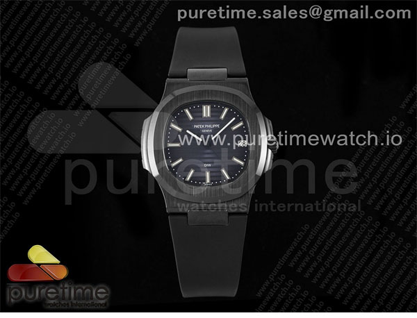 Patek Philippe AMG공장 파텍필립 노틸러스 5711 블랙풀세라믹 블루다이얼 블랙러버스트랩 AET Nautilus 5711 Black Ceramic AMGF Best Edition Blue Dial on Black Rubber Strap MIYOTA 9015 레플리카 5번 이미지 - 시계 | 세미샵 레플리카 사이트