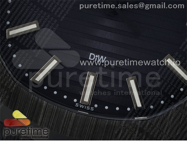 Patek Philippe AMG공장 파텍필립 노틸러스 5711 블랙풀세라믹 블루다이얼 블랙러버스트랩 AET Nautilus 5711 Black Ceramic AMGF Best Edition Blue Dial on Black Rubber Strap MIYOTA 9015 레플리카 6번 이미지 - 시계 | 세미샵 레플리카 사이트