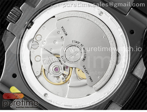 Patek Philippe AMG공장 파텍필립 노틸러스 5711 블랙풀세라믹 블루다이얼 블랙러버스트랩 AET Nautilus 5711 Black Ceramic AMGF Best Edition Blue Dial on Black Rubber Strap MIYOTA 9015 레플리카 16번 이미지 - 시계 | 세미샵 레플리카 사이트