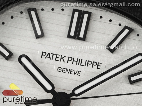 Patek Philippe AMG공장 파텍필립 노틸러스 5711 블랙풀세라믹 화이트다이얼 블랙러버스트랩 AET Nautilus 5711 Black Ceramic AMGF Best Edition White Dial on Black Rubber Strap MIYOTA 9015 레플리카 4번 이미지 - 시계 | 세미샵 레플리카 사이트