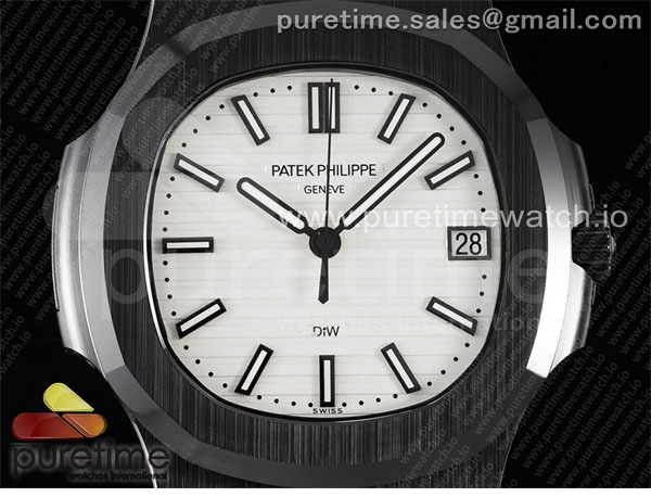 Patek Philippe AMG공장 파텍필립 노틸러스 5711 블랙풀세라믹 화이트다이얼 블랙러버스트랩 AET Nautilus 5711 Black Ceramic AMGF Best Edition White Dial on Black Rubber Strap MIYOTA 9015 레플리카 8번 이미지 - 시계 | 세미샵 레플리카 사이트