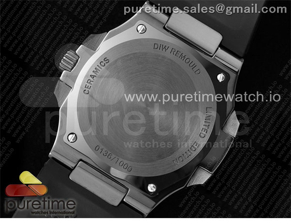 Patek Philippe AMG공장 파텍필립 노틸러스 5711 블랙풀세라믹 화이트다이얼 블랙러버스트랩 AET Nautilus 5711 Black Ceramic AMGF Best Edition White Dial on Black Rubber Strap MIYOTA 9015 레플리카 13번 이미지 - 시계 | 세미샵 레플리카 사이트