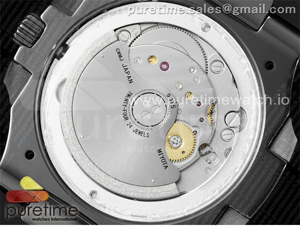 Patek Philippe AMG공장 파텍필립 노틸러스 5711 블랙풀세라믹 화이트다이얼 블랙러버스트랩 AET Nautilus 5711 Black Ceramic AMGF Best Edition White Dial on Black Rubber Strap MIYOTA 9015 레플리카 16번 이미지 - 시계 | 세미샵 레플리카 사이트