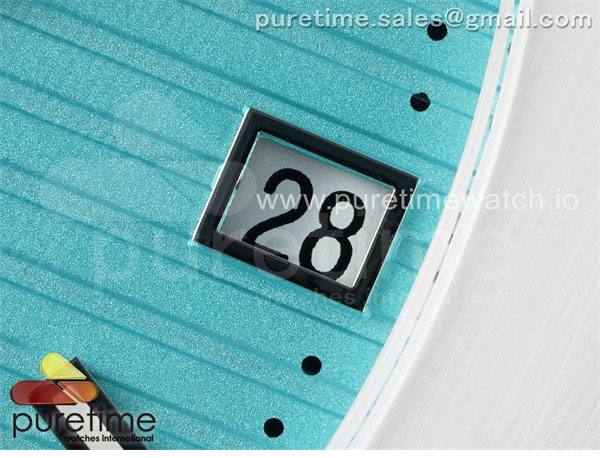 Patek Philippe AMG공장 파텍필립 노틸러스 5711 화이트풀세라믹 티파니블루다이얼 화이트러버스트랩 AET Nautilus 5711 White Ceramic AMGF Best Edition Tiffany Blue Dial on White Rubber Strap MIYOTA 9015 레플리카 5번 이미지 - 시계 | 세미샵 레플리카 사이트