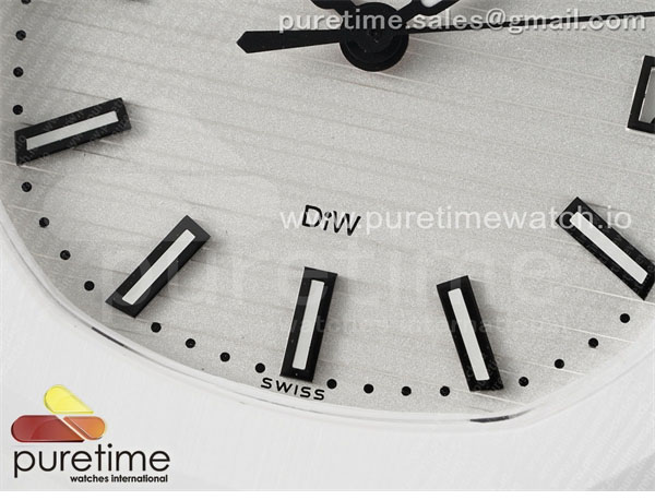 Patek Philippe AMG공장 파텍필립 노틸러스 5711 화이트풀세라믹 화이트다이얼 화이트러버스트랩 AET Nautilus 5711 White Ceramic AMGF Best Edition White Dial on White Rubber Strap MIYOTA 9015 레플리카 6번 이미지 - 시계 | 세미샵 레플리카 사이트