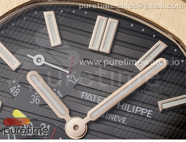 Patek Philippe PP공장 파텍필립 노틸러스 5712 로즈골드금통 브라운다이얼 브라운가죽스트랩 Nautilus 5712 RG PPF 1_1 Best Edition Brown Dial on Brown Leather Strap A240 Super Clone V2 PPF공장 레플리카 4번 이미지 - 시계 | 세미샵 레플리카 사이트