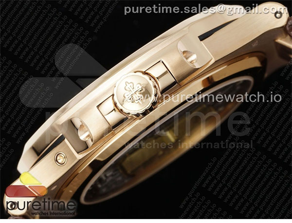 Patek Philippe PP공장 파텍필립 노틸러스 5712 로즈골드금통 브라운다이얼 브라운가죽스트랩 Nautilus 5712 RG PPF 1_1 Best Edition Brown Dial on Brown Leather Strap A240 Super Clone V2 PPF공장 레플리카 9번 이미지 - 시계 | 세미샵 레플리카 사이트