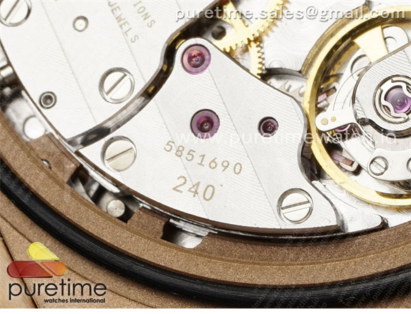 Patek Philippe PP공장 파텍필립 노틸러스 5712 로즈골드금통 브라운다이얼 브라운가죽스트랩 Nautilus 5712 RG PPF 1_1 Best Edition Brown Dial on Brown Leather Strap A240 Super Clone V2 PPF공장 레플리카 20번 이미지 - 시계 | 세미샵 레플리카 사이트