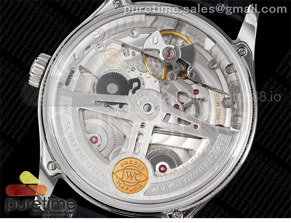 I W C APS공장 IWC 포르투기저 스틸 화이트다이얼 블루가죽스트랩 Portugieser Automatic 42mm SS APSF 1_1 Best Edition White Dial Blue Marker on Blue Leather Strap A52011 레플리카 14번 이미지 - 시계 | 세미샵 레플리카 사이트