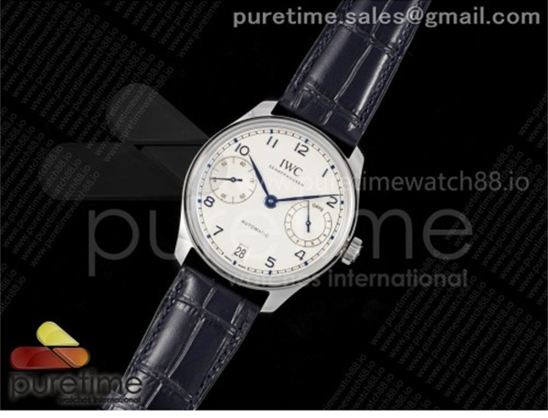 I W C APS공장 IWC 포르투기저 스틸 화이트다이얼 블루가죽스트랩 Portugieser Automatic 42mm SS APSF 1_1 Best Edition White Dial Blue Marker on Blue Leather Strap A52011 레플리카 31번 이미지 - 시계 | 세미샵 레플리카 사이트