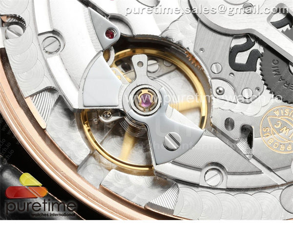 I W C APS공장 IWC 포르투기저 오토메틱 로즈골드금통 블랙다이얼 블랙가죽스트랩 Portugieser Automatic 42mm RG APSF 1_1 Best Edition Black Dial on Black Leather Strap A52010 레플리카 17번 이미지 - 시계 | 세미샵 레플리카 사이트