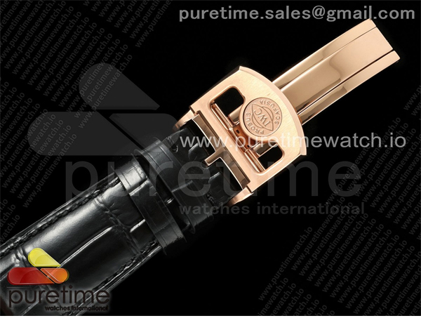 I W C APS공장 IWC 포르투기저 오토메틱 로즈골드금통 블랙다이얼 블랙가죽스트랩 Portugieser Automatic 42mm RG APSF 1_1 Best Edition Black Dial on Black Leather Strap A52010 레플리카 33번 이미지 - 시계 | 세미샵 레플리카 사이트
