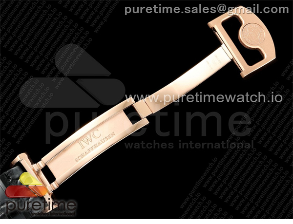 I W C APS공장 IWC 포르투기저 오토메틱 로즈골드금통 블랙다이얼 블랙가죽스트랩 Portugieser Automatic 42mm RG APSF 1_1 Best Edition Black Dial on Black Leather Strap A52010 레플리카 38번 이미지 - 시계 | 세미샵 레플리카 사이트