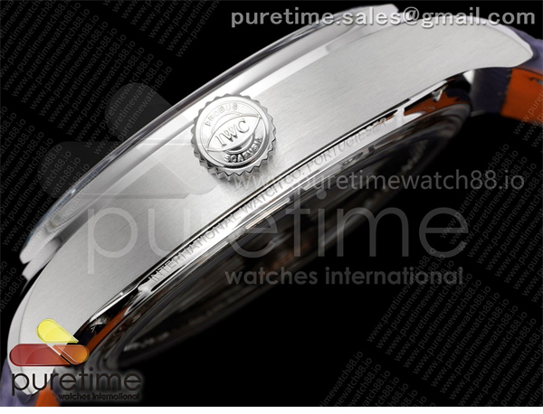 I W C APS공장 IWC 포르투기저 오토메틱 스틸 아이스블루다이얼 퍼플가죽스트랩 Portugieser Automatic 42mm SS APSF 1_1 Best Edition Ice Blue Dial on Purple Leather Strap A52011 레플리카 9번 이미지 - 시계 | 세미샵 레플리카 사이트